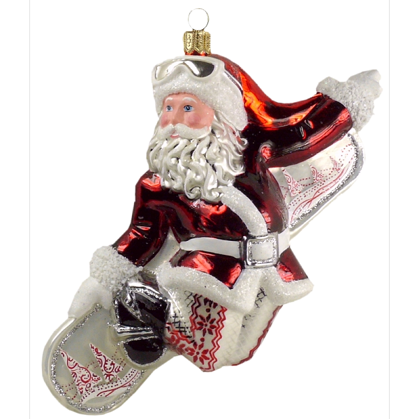 单板滑雪圣诞老人